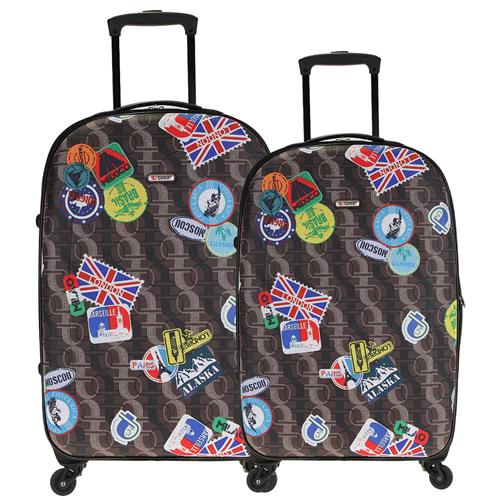 Conjunto malas em tecido Viaggio (P + M)