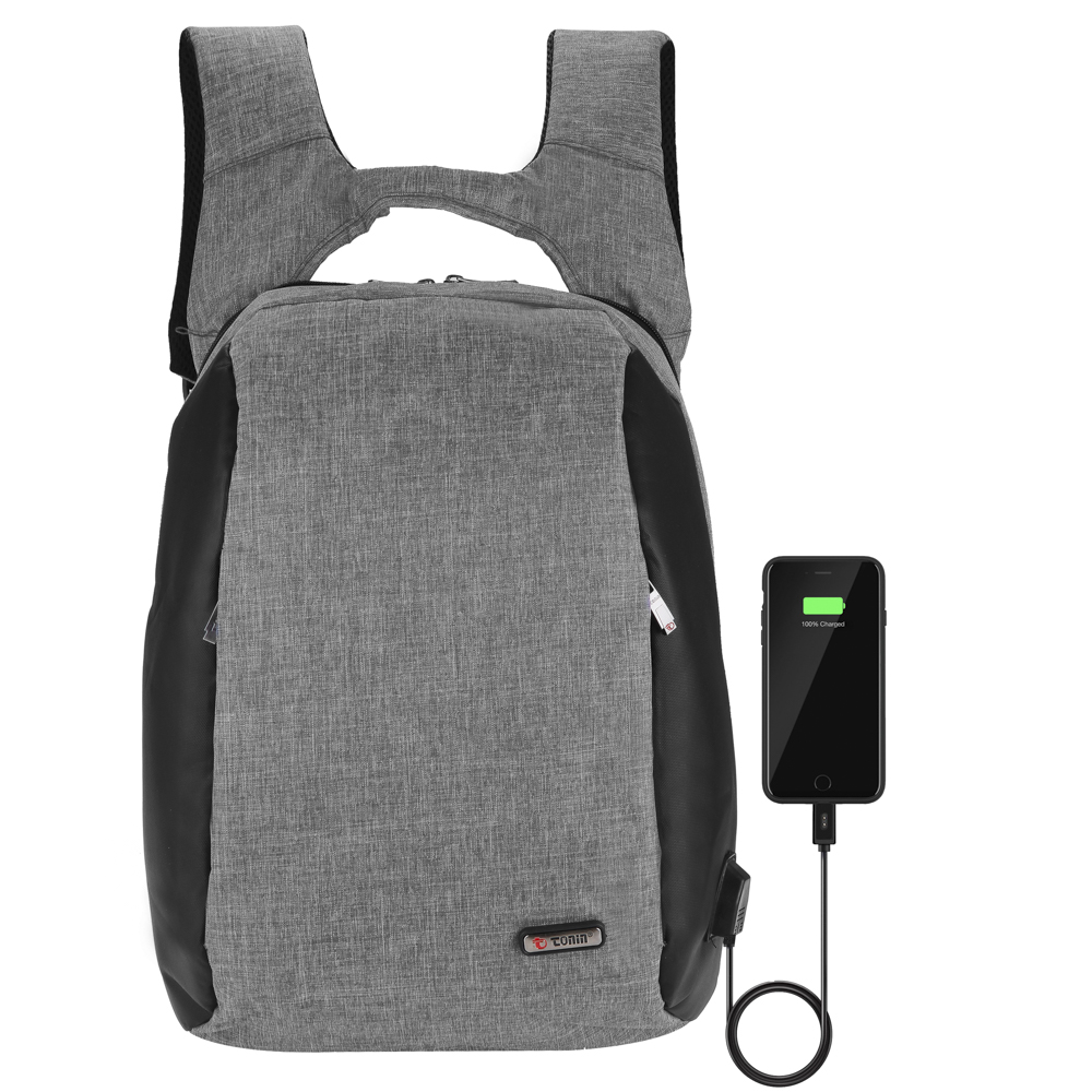Mochila Antifurto com USB 1982