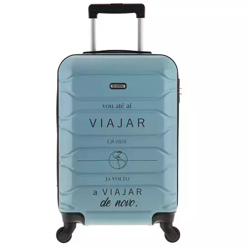 Mala pequena rígida Samba Coleção Mundo