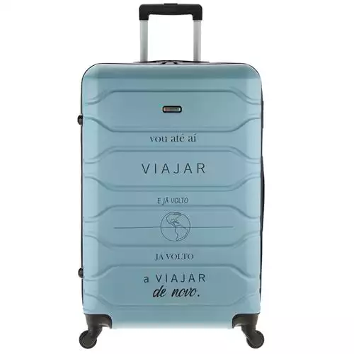 Mala grande rígida Samba Coleção Mundo