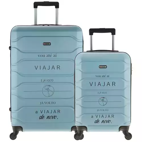 Conjunto Malas Rígidas Samba Coleção Mundo (P + G)