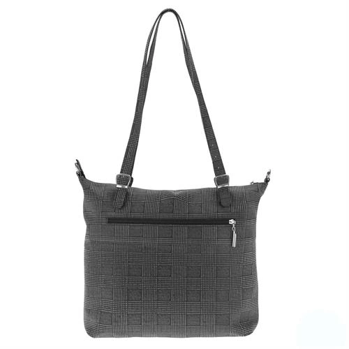 Bolsa Shopping Grande em Couro Grafite